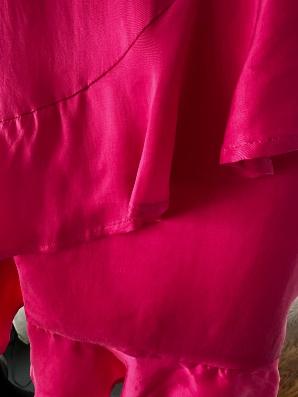 Lovers + Friends Hot Pink Satin Slip Mini Dress Women's S | NWT Party Dress - Picture 10 of 16